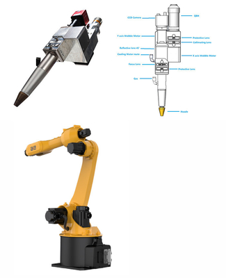 1070nm Wobble Laser Welding Head με ρυθμιζόμενη δέσμη λέιζερ 5mm