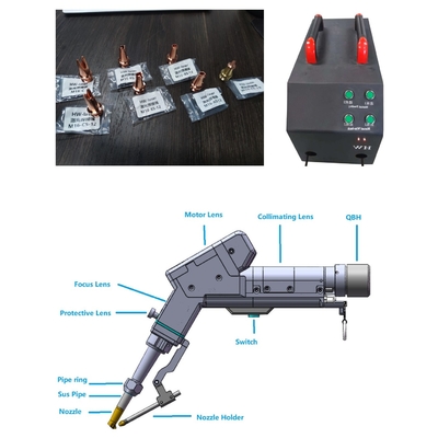 Καλή τιμή. 2000W Fiber Handheld μονοκινητήρας μηχανή συγκόλλησης λέιζερ διπλή διαδρομή καλωδίου τροφοδοσίας την ίδια στιγμή σε απευθείας σύνδεση